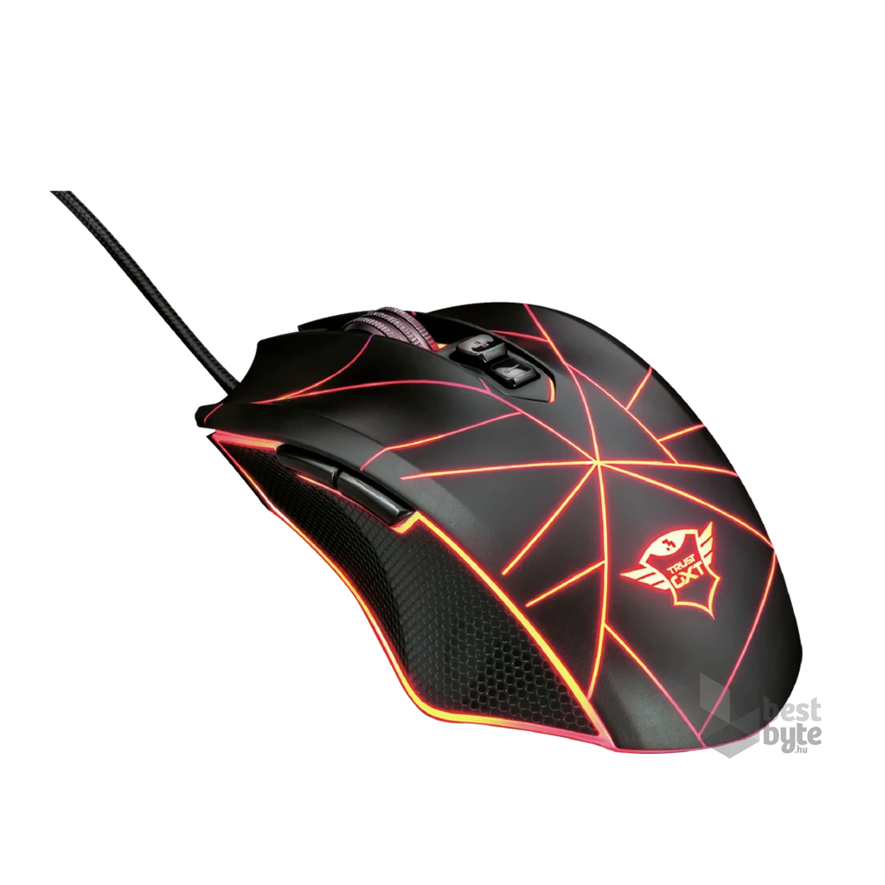Trust GXT 160 Ture Illuminated fekete gamer egér