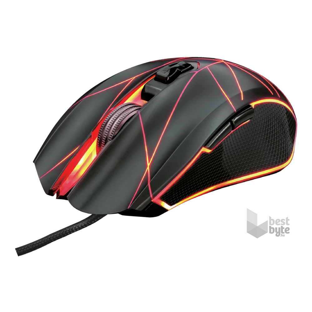 Trust GXT 160 Ture Illuminated fekete gamer egér
