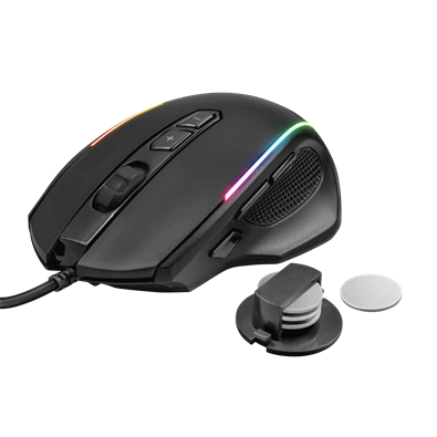 Trust GXT 165 Celox RGB fekete gamer egér