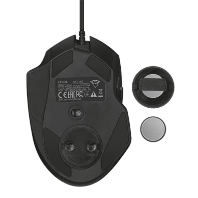 Trust GXT 165 Celox RGB fekete gamer egér