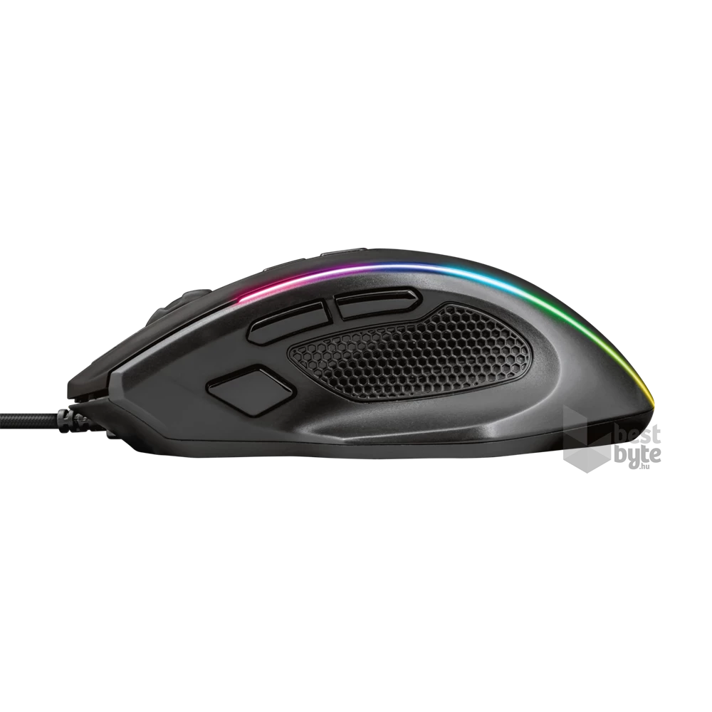 Trust GXT 165 Celox RGB fekete gamer egér