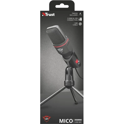 Trust GXT 212 Mico jack és USB gamer mikrofon