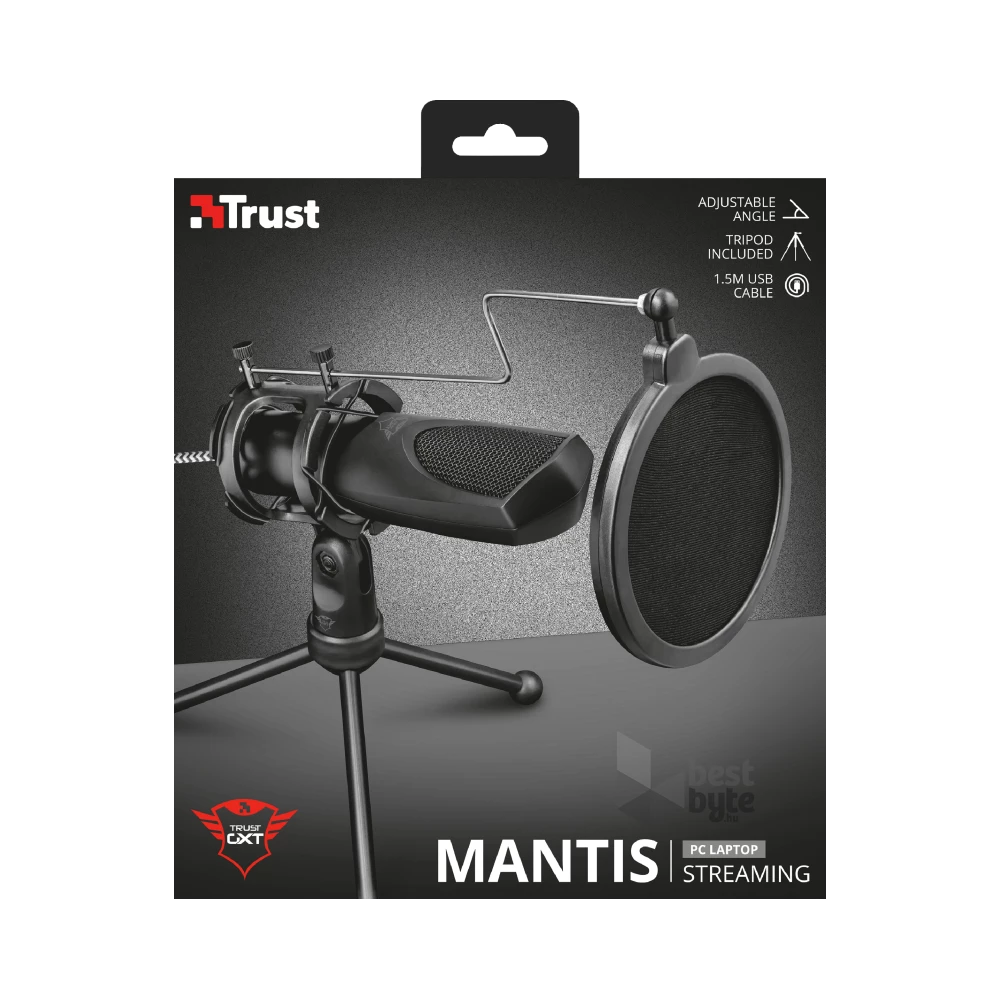 Trust GXT 232 Mantis Streaming USB gamer mikrofon