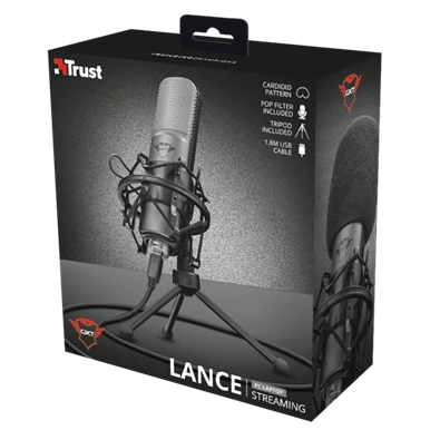 Trust GXT 242 Lance Streaming USB gamer mikrofon