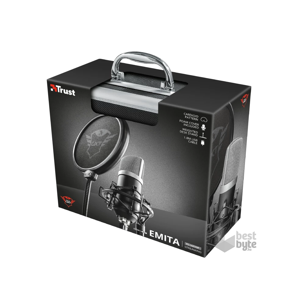 Trust GXT 252 Emita Streaming USB gamer mikrofon