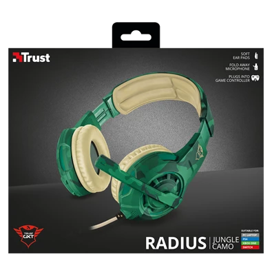 Trust GXT 310C Radius jungle camo gamer headset