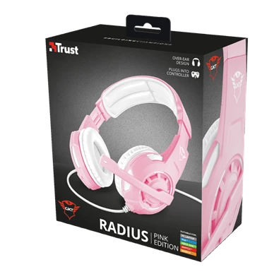 Trust GXT 310P Radius pink gamer headset