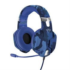 Trust GXT 322B Carus PS4/PS5 kék gamer headset
