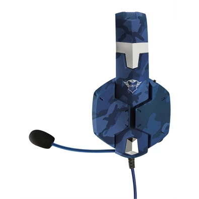 Trust GXT 322B Carus PS4/PS5 kék gamer headset