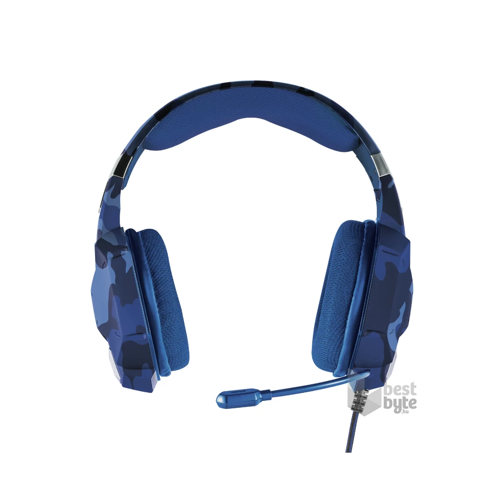 Trust GXT 322B Carus PS4/PS5 kék gamer headset