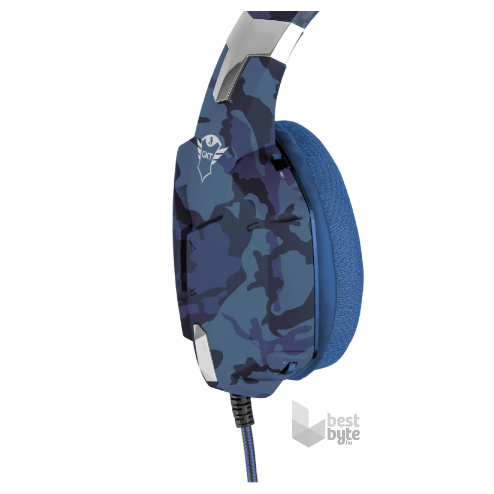 Trust GXT 322B Carus PS4/PS5 kék gamer headset
