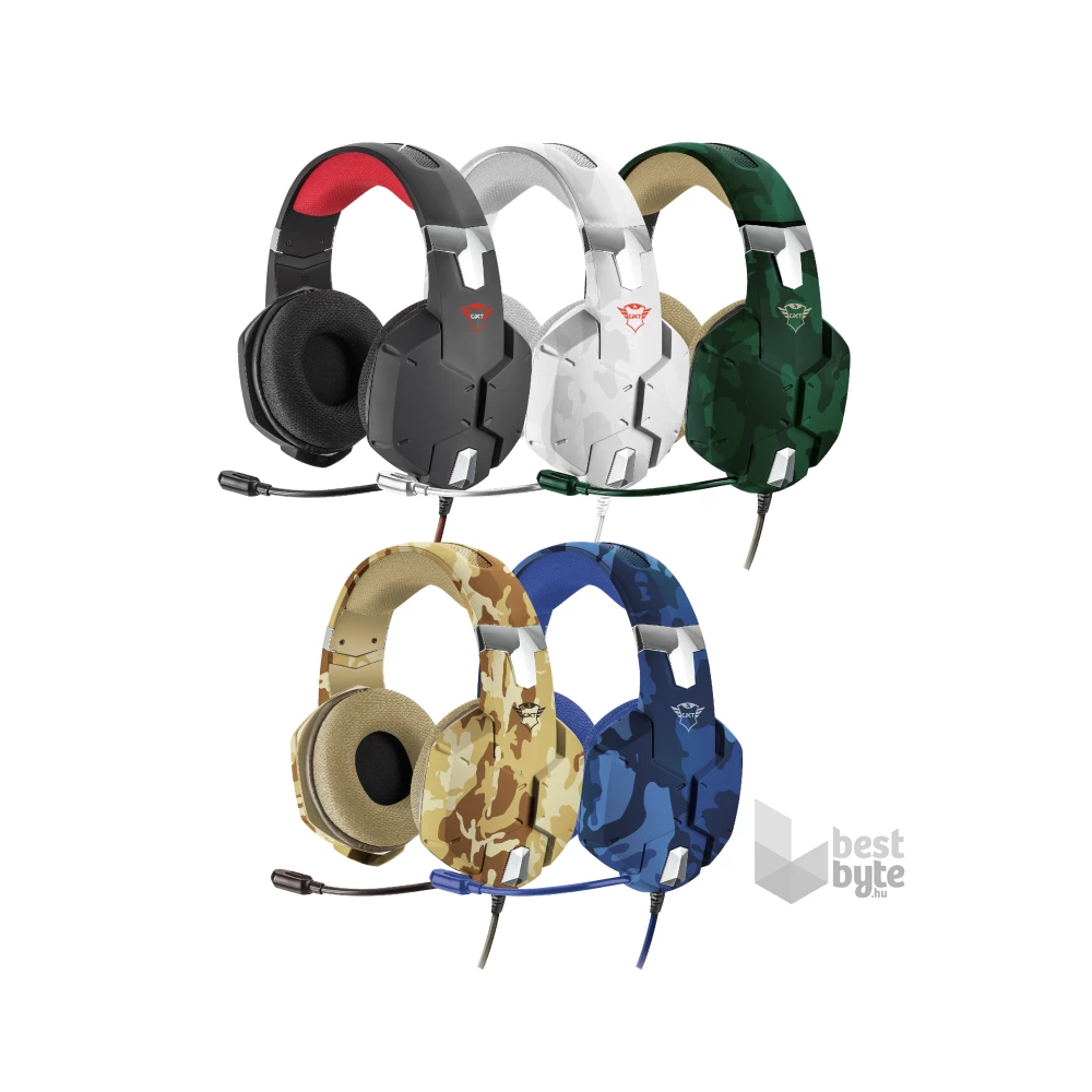 Trust GXT 322B Carus PS4/PS5 kék gamer headset