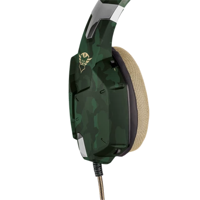 Trust GXT 322C Carus dzsungel álcafestéses gamer headset