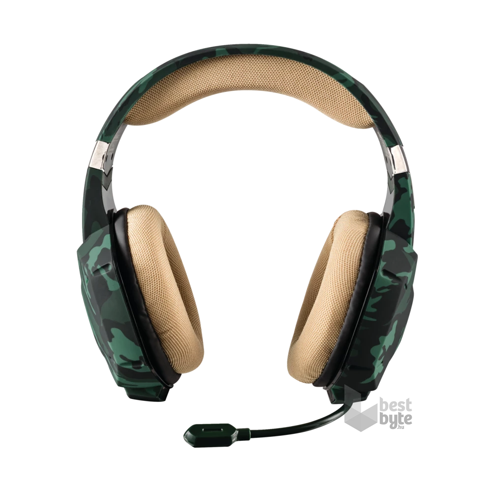 Trust GXT 322C Carus dzsungel álcafestéses gamer headset