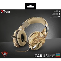 Trust GXT 322D Carus sivatag álcafestéses gamer headset