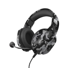 Trust GXT 323K Carus fekete terepszínű gamer headset