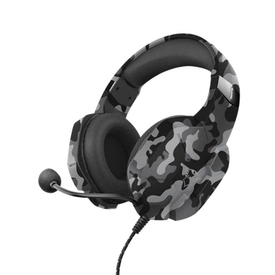 Trust GXT 323K Carus fekete terepszínű gamer headset