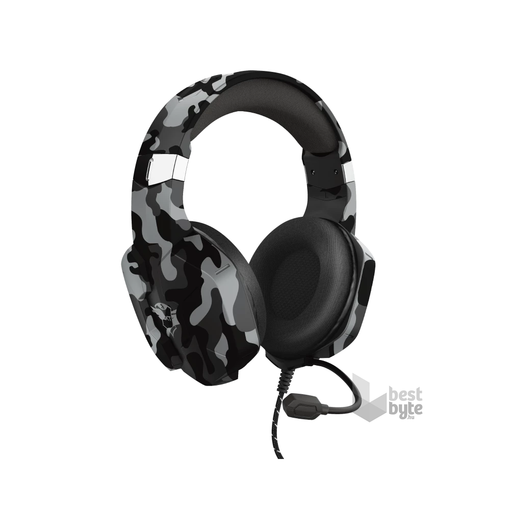 Trust GXT 323K Carus fekete terepszínű gamer headset