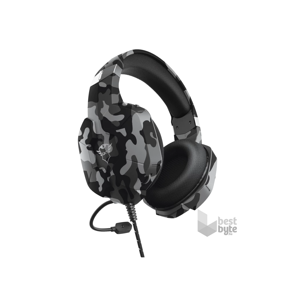 Trust GXT 323K Carus fekete terepszínű gamer headset