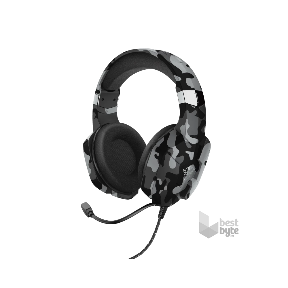 Trust GXT 323K Carus fekete terepszínű gamer headset