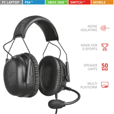 Trust GXT 444 Wayman Pro gamer headset