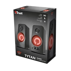 Trust GXT 608 Tytan 2.0 fekete gamer hangszóró