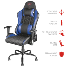 Trust GXT 707R Resto kék/fekete gamer szék