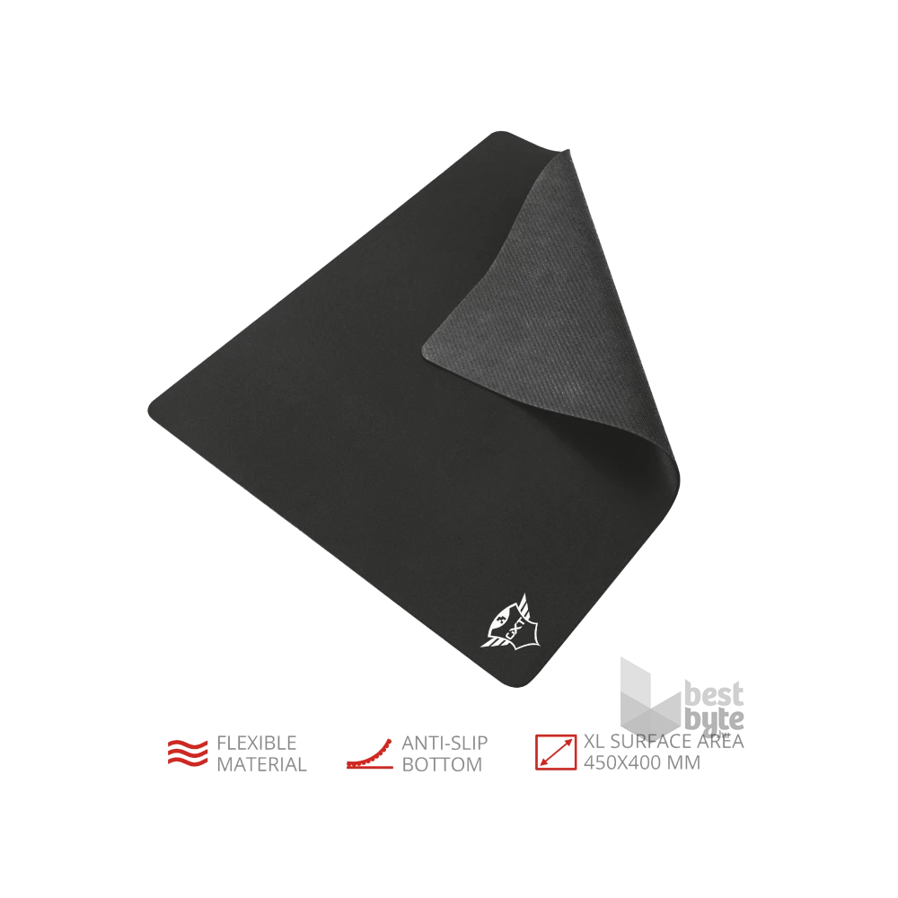 Trust GXT 756 fekete XL gamer egérpad