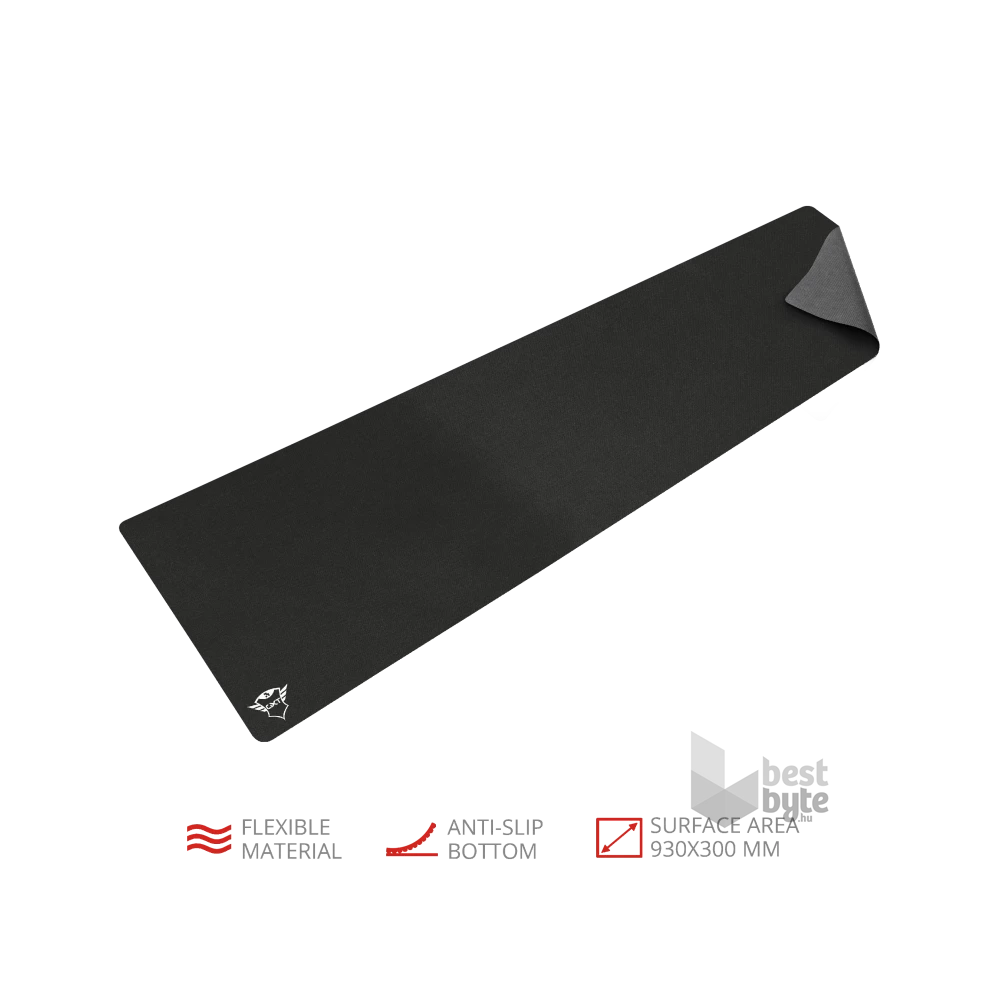 Trust GXT 758 fekete XL gamer egérpad XL