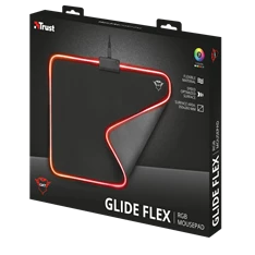 Trust GXT 762 Glide-Flex Illuminated flexible világító fekete gamer egérpad