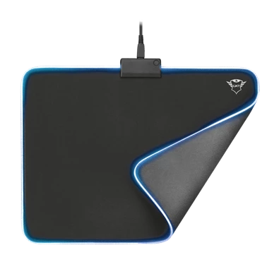 Trust GXT 762 Glide-Flex Illuminated flexible világító fekete gamer egérpad