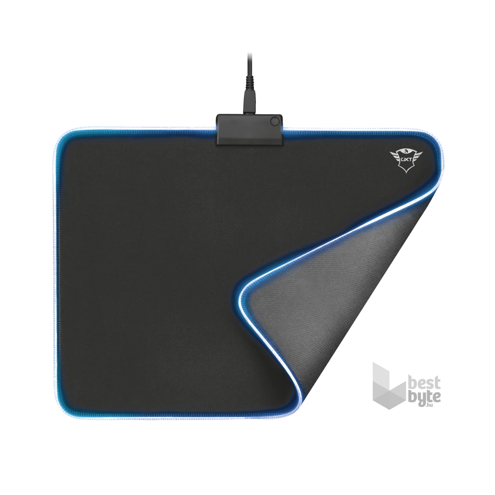 Trust GXT 762 Glide-Flex Illuminated flexible világító fekete gamer egérpad