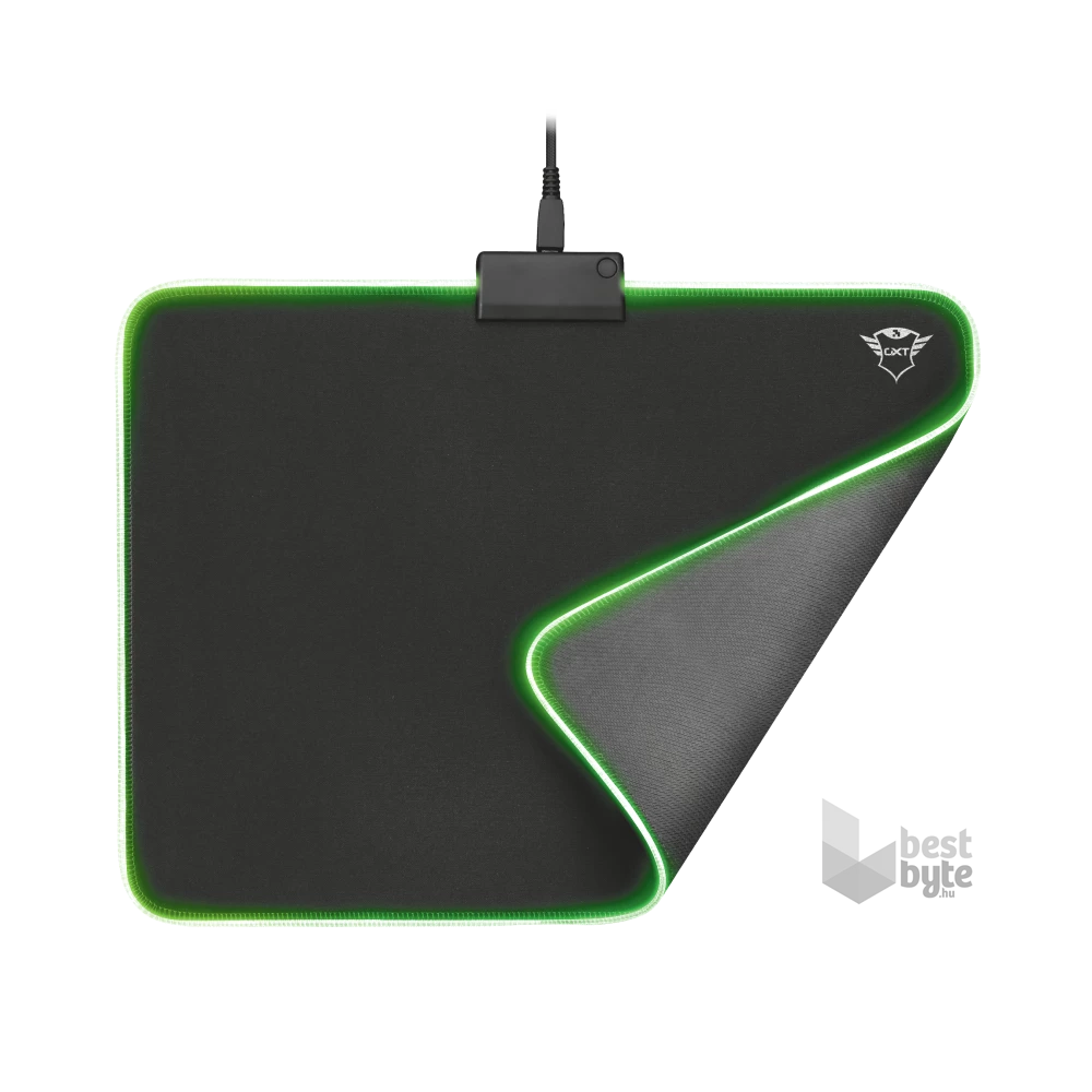 Trust GXT 762 Glide-Flex Illuminated flexible világító fekete gamer egérpad