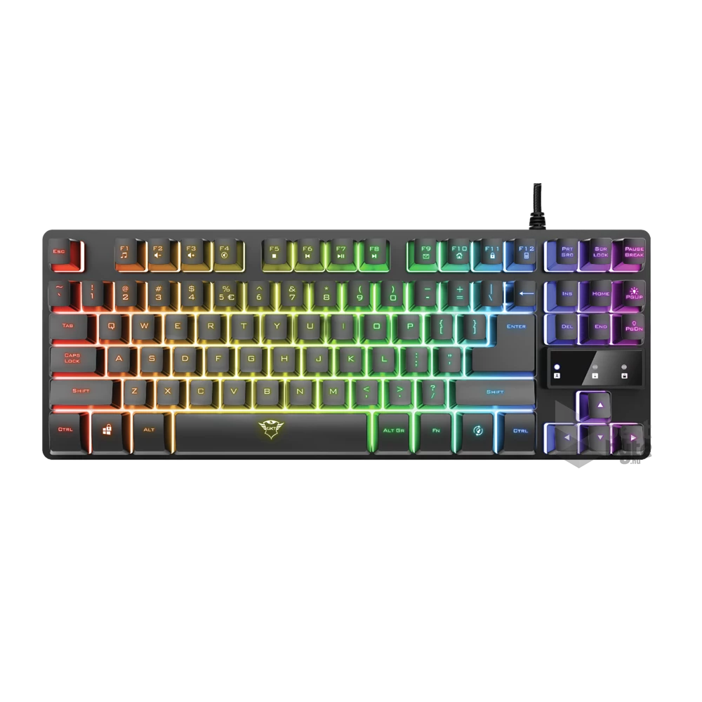 Trust GXT 833 Thado TKL HU világító gamer billentyűzet