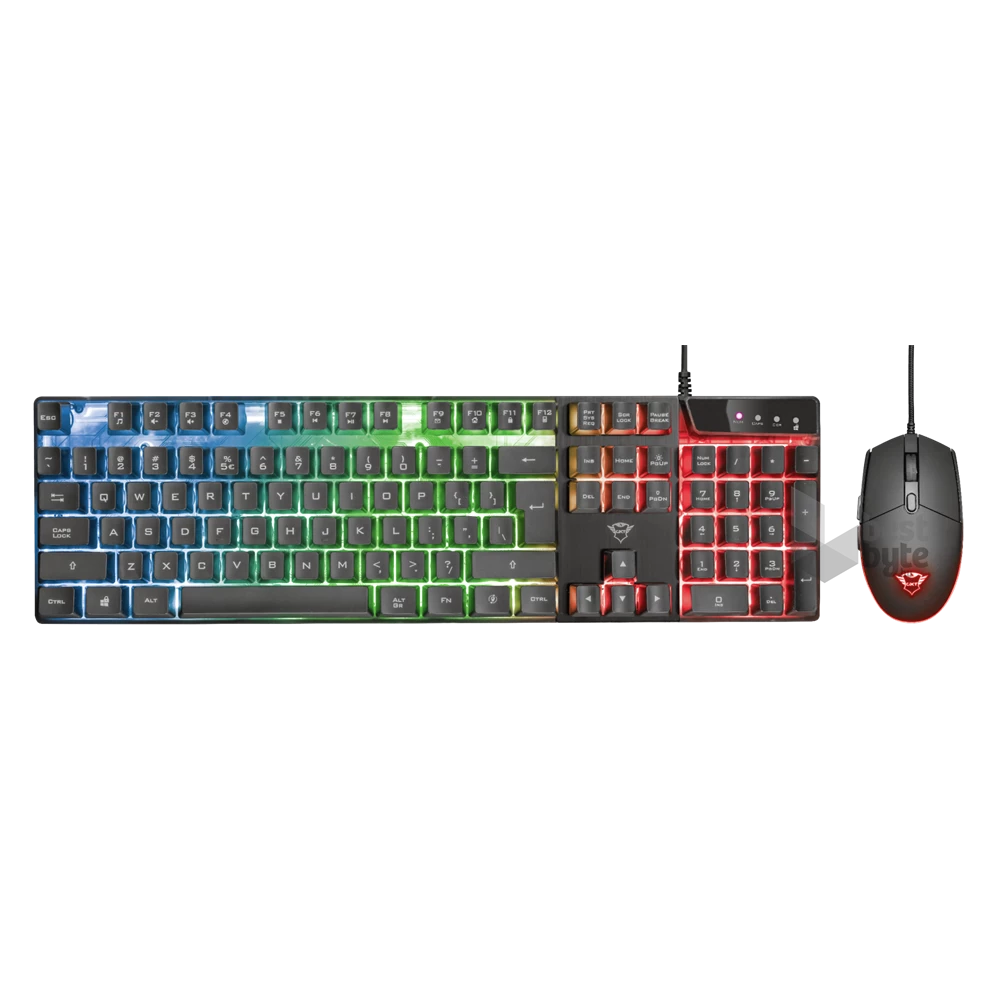 Trust GXT 838 Azor HUN fekete gamer billentyűzet + gamer egér