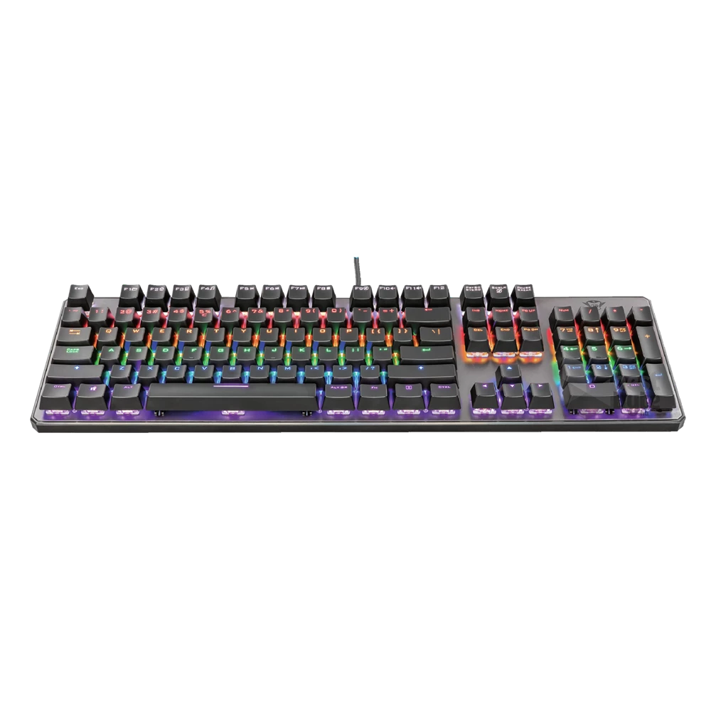 Trust GXT 865 Asta HUN USB fekete mechanikus gamer billentyűzet