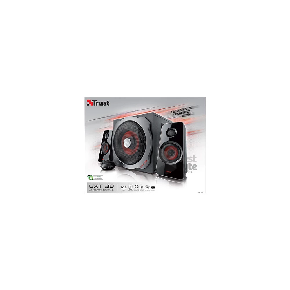 Trust GXT 38 Tytan 2.1 Ultimate Bass jack 60W fa gamer hangszóró