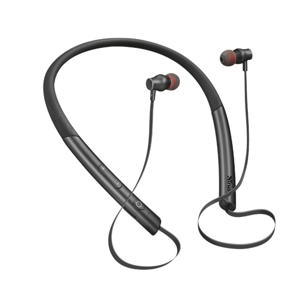 Trust Kolla Neckband-style Bluetooth fekete nyakpántos fülhallgató headset