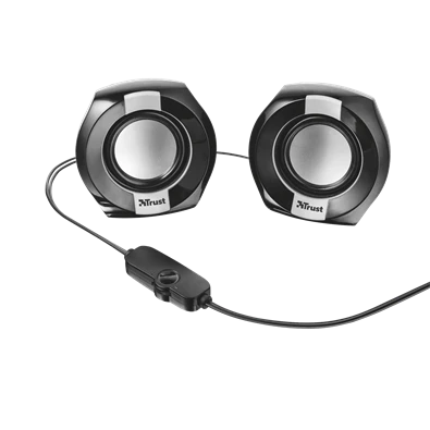 Trust Polo Compact 2.0 jack 8W USB fekete-ezüst hangszóró