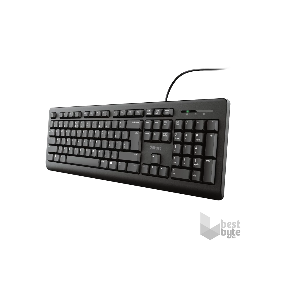 Trust Primo HU fekete billentyűzet