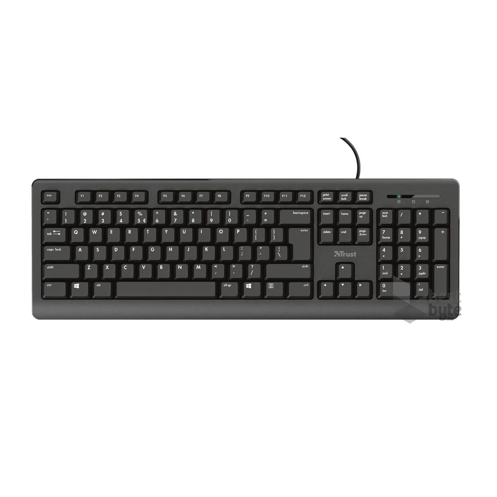 Trust Primo HU fekete billentyűzet