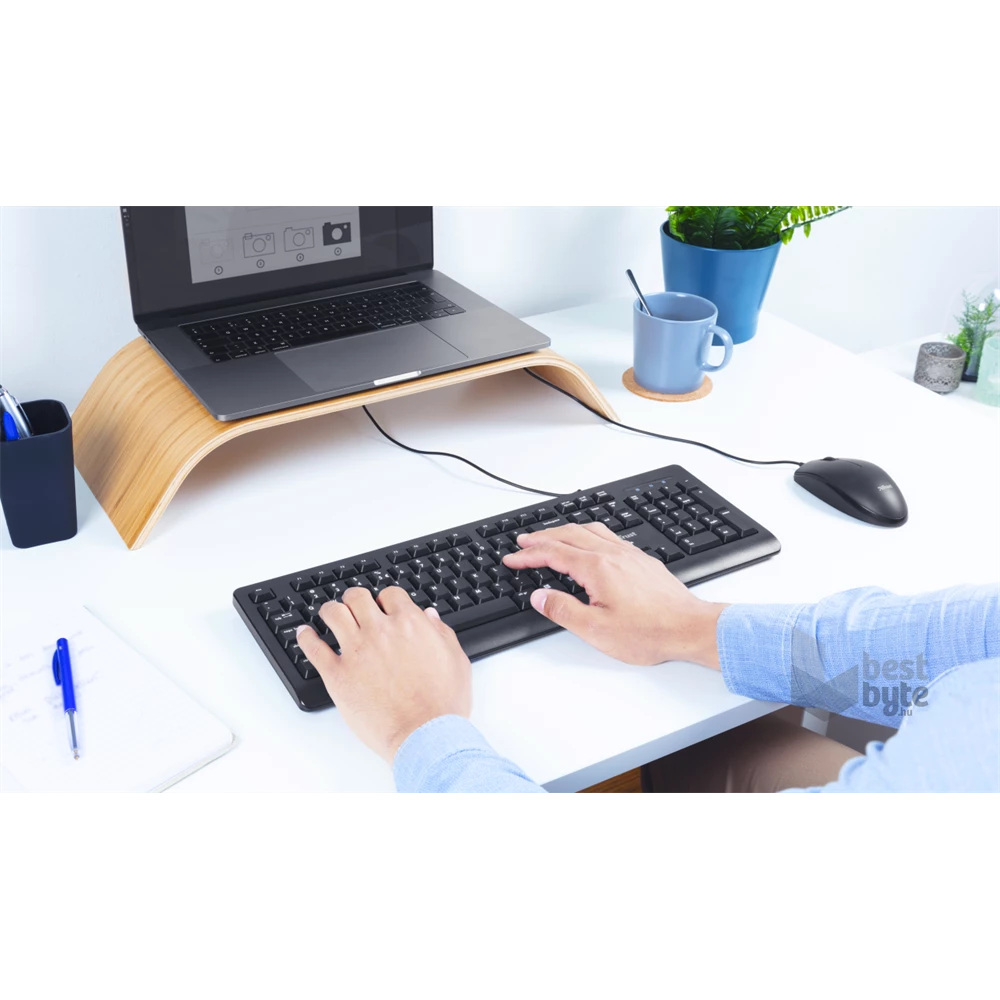 Trust Primo HU fekete billentyűzet