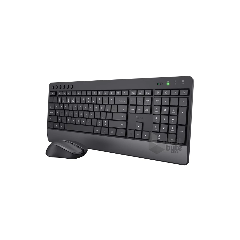 Trust Trezo Comfort HUN fekete vezeték nélküli billentyűzet + egér