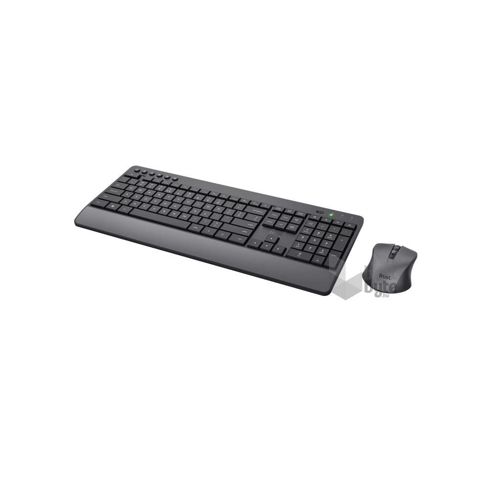 Trust Trezo Comfort HUN fekete vezeték nélküli billentyűzet + egér