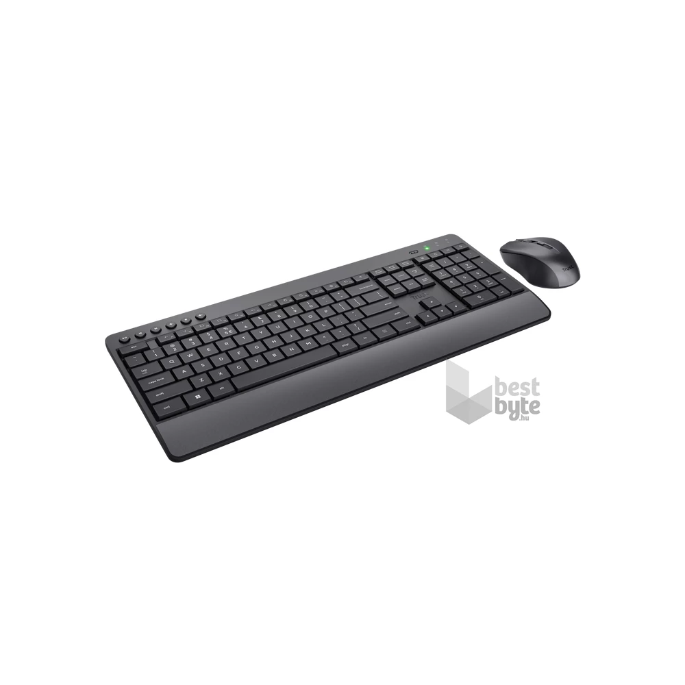 Trust Trezo Comfort HUN fekete vezeték nélküli billentyűzet + egér
