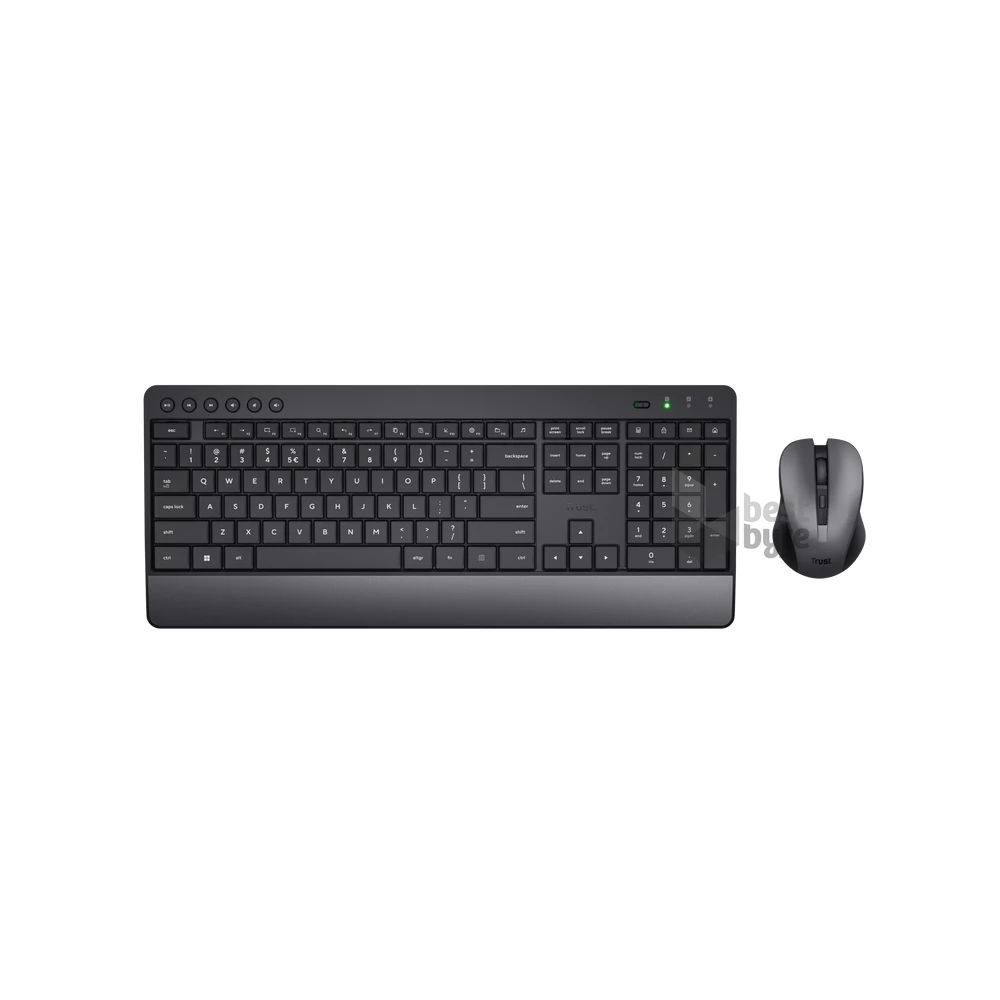 Trust Trezo Comfort HUN fekete vezeték nélküli billentyűzet + egér
