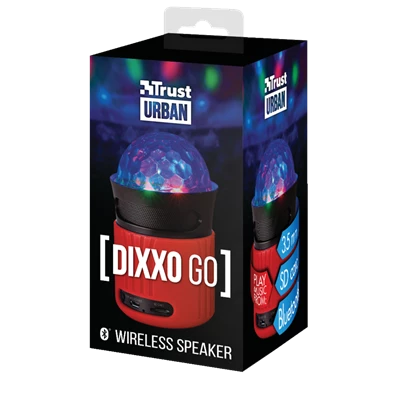 Trust Urban Dixxo Go vezeték nélküli Bluetooth piros hangszóró