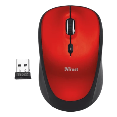 Trust Yvi wless piros notebook egér