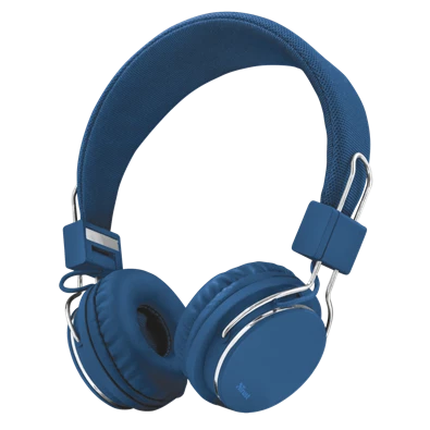 Trust Ziva összehajtható kék fejhallgató headset