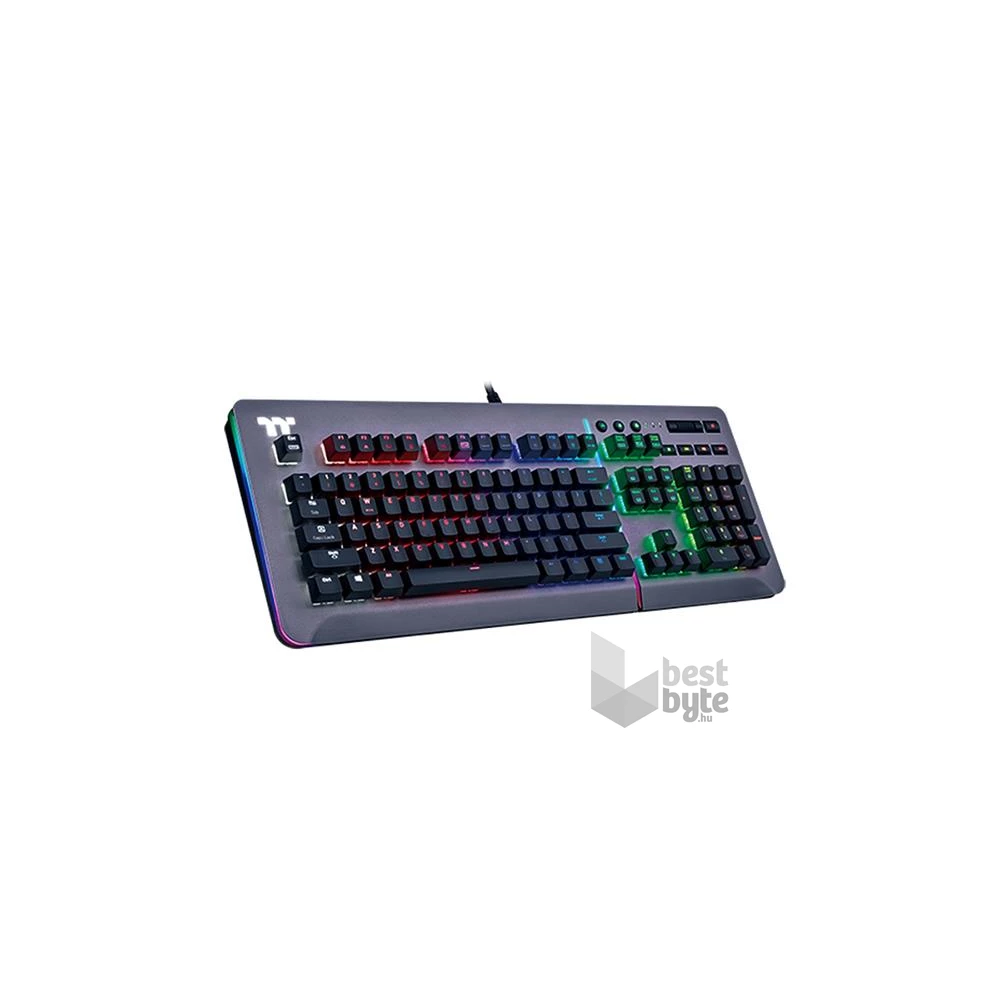 Thermaltake Ttesports Level 20 RGB Titanium (Cherry MX speed silver) USB mechanikus amerikai gamer billentyűzet